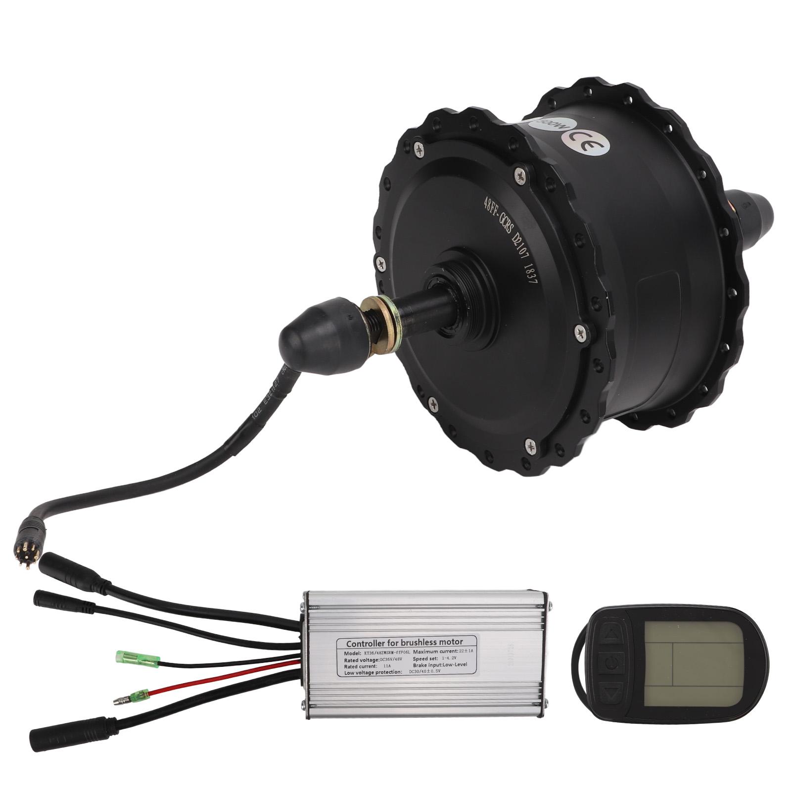 

48V 500W Hub Motor Kit Waterproof Connector Electric Bike Conversion Kit with Controller for Snow