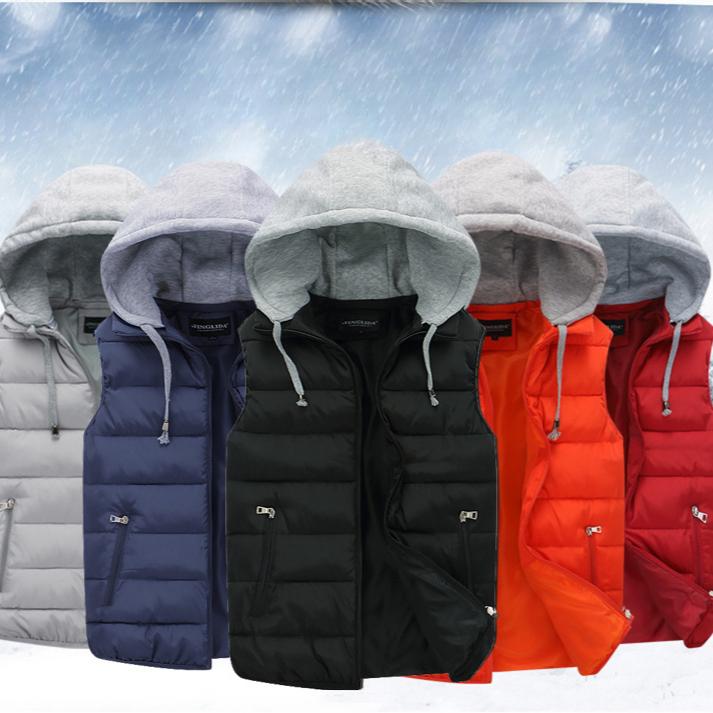 Autumn and Winter Jacket Men's Cotton Vest Korean Version of The Thick Cotton Vest Women's Tooling Cotton Vest