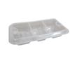 1250ml Square 3-Compartment Lockable Takeaway Container