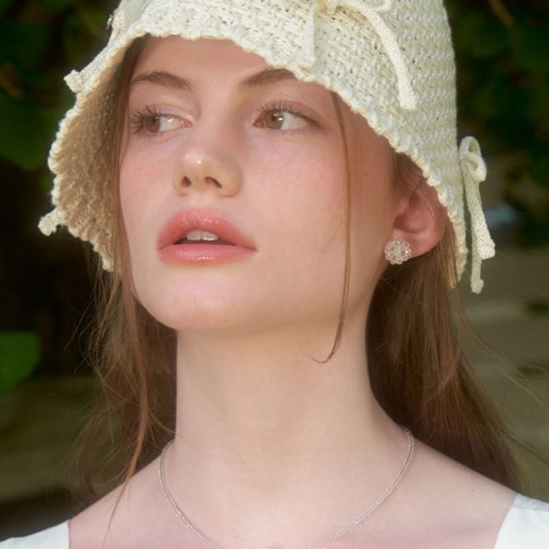 LOVE ME MONSTER Ribbon Summer Bucket Hat (L242WCP010)