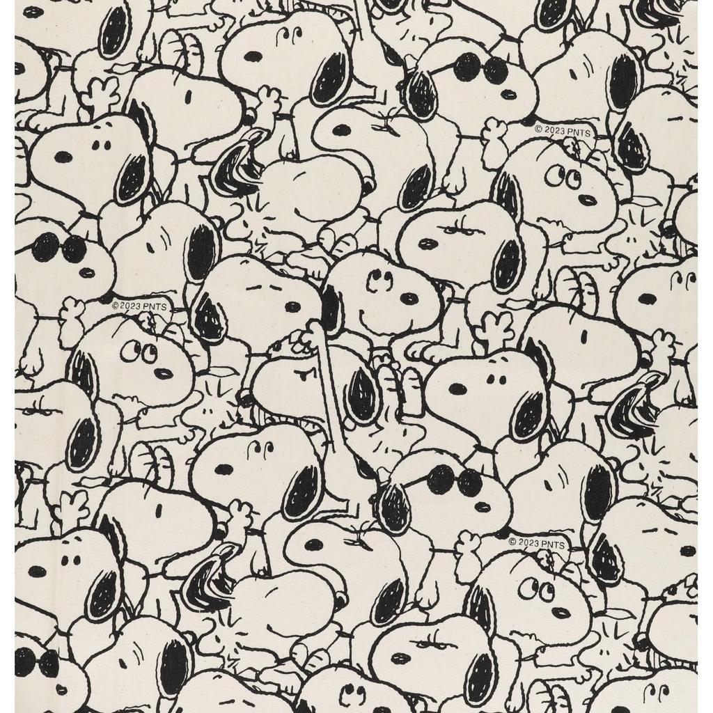 KIYOHARA PEANUTS Snoopy Fabric Oxford Monochrome KN Generation 109cm Width X 1m Cut 771270