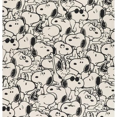 KIYOHARA PEANUTS Tecido Snoopy Oxford monocromático geração KN 109cm largura x 1m corte 771270
