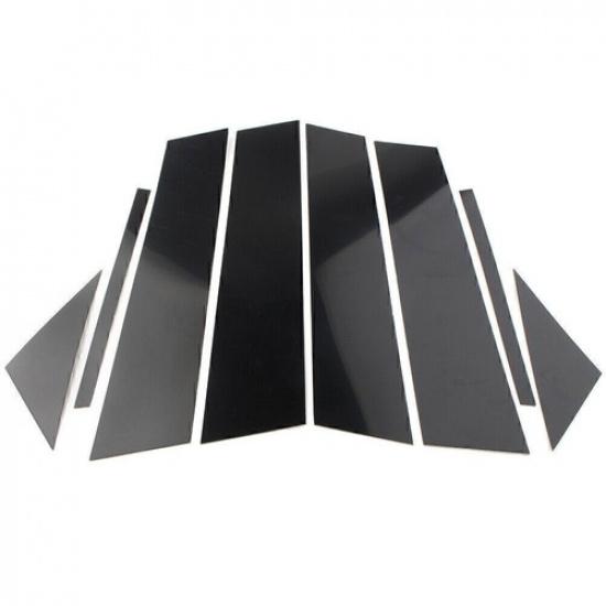 For Mazda 3 Sedan 2019-2024 Glossy Black Pillar Posts Covers Window Door Trim 8P