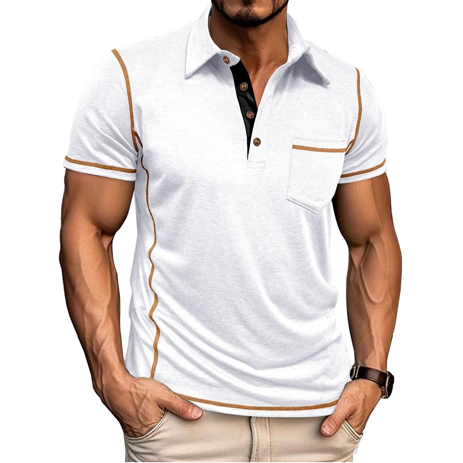 

Men s Casual Button-Down Collar Short-Sleeve Shirt XXL