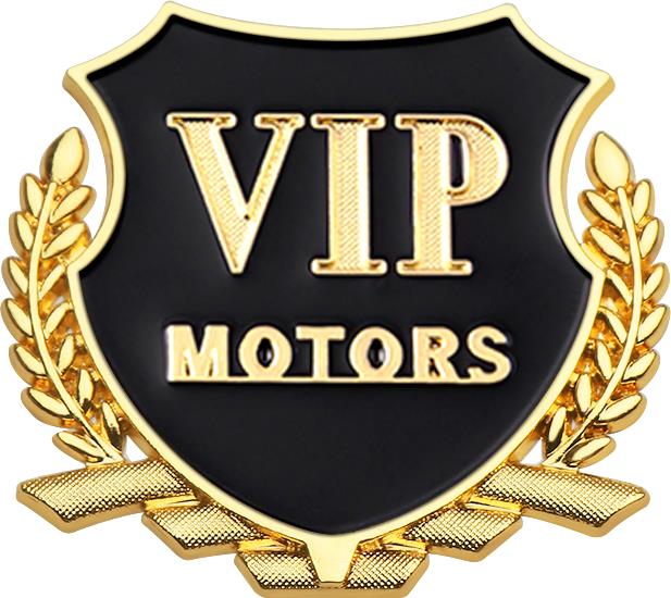 3D VIP MOTORS Badge Car Body Trunk Decoration Metal Sticker for Suzuki Mazda Skoda Ford Subaru Seat Volvo KIA Toyota Land Rover