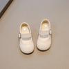 Girls' Leather Shoes 2025 Spring and Autumn New Children's Shoes Silver Little Girl Princess Soft Sole Mary Jane Baby Shoes