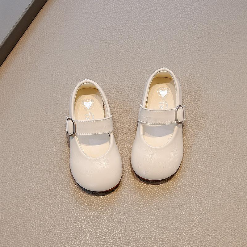 Girls' Leather Shoes 2025 Spring and Autumn New Children's Shoes Silver Little Girl Princess Soft Sole Mary Jane Baby Shoes