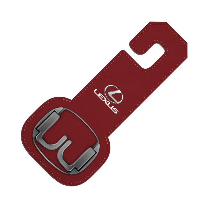 

Car Headrest Hook Premium Suede Rear Seat Hanging Dual Hook For Lexus GS IS LS500h ES260 ES300h RX350h NX260 UX260 LM LC RZ450e