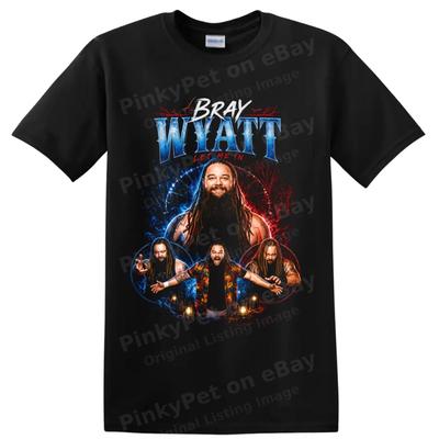 Bray Wyatt Wrestling T Shirt Horror Portrait Red Blue Graphic Tee Gift Fan