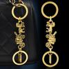 Car Key Double Chain Extended Accessories Personalized  Carriage Long Short Chain Bag Hanging Decoration