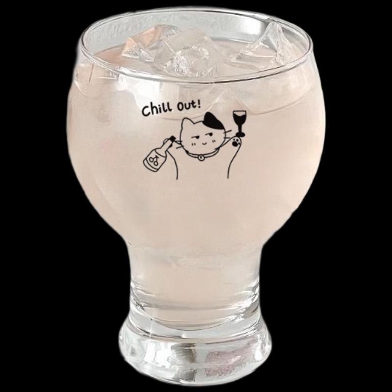 Шанки Бокал для питья с дизайном кошки