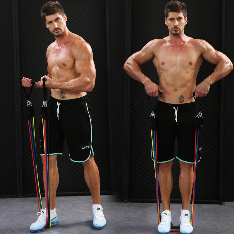 Set multifuncțional de 11 piese cu benzi de rezistență pentru antrenamentul muscular și fitness