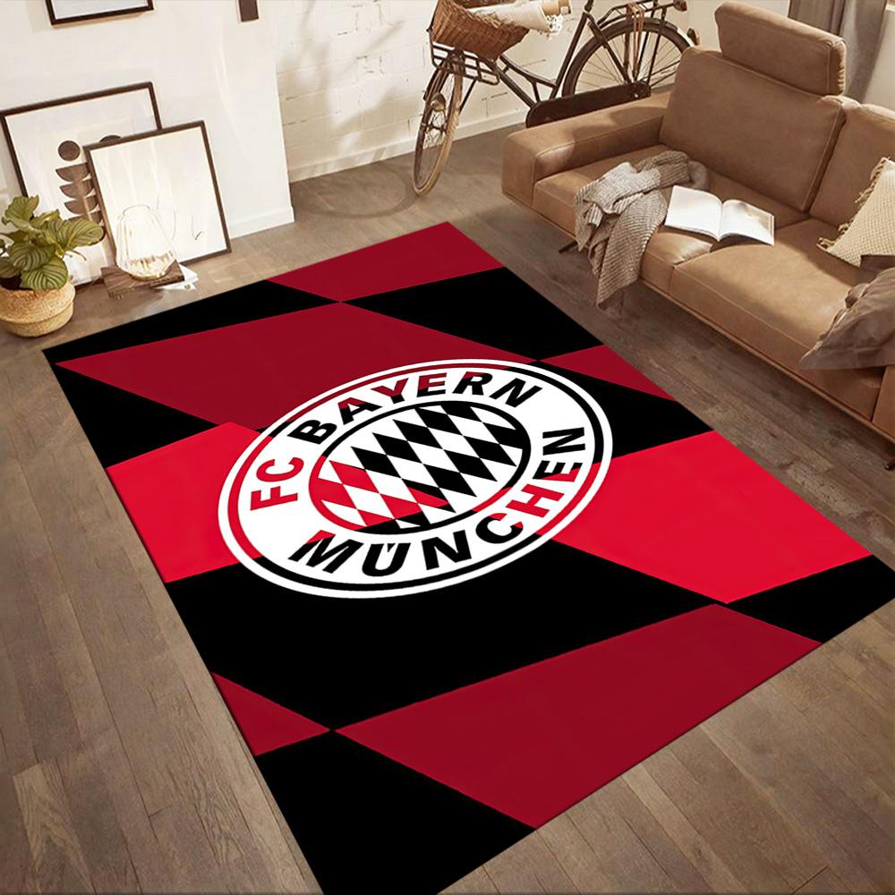 Bayern Munich Abstract Art Square Rugs Are a Great Choice for Living Rooms, Bedrooms, Home Décor, and As Gifts