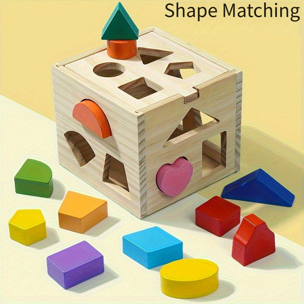 And Toddler Number Shape 0-9 Matching Blocks for Intelligence Box Early Education Educational Toys