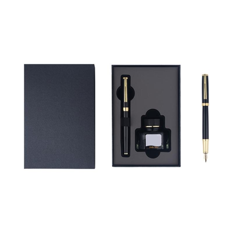 

Fountain Pen Gift Set with Ink Smooth Writing Pen Calligraphy Pen Easy to Write Office School Supplies for Homework чорний