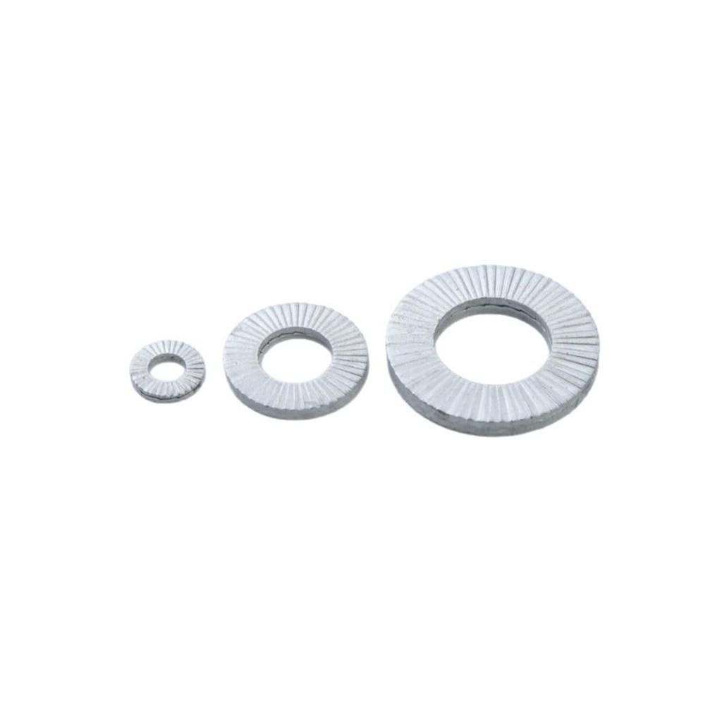 Enlarged Double Stack Self-Locking Washer, 65MN Dacromet Anti-Loosening