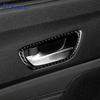 For Acura TLX 2015 2016 2017 2018   LHD Car Inner Door Handle Frame Trim Accessories Real Soft Carbon Fiber Sticker