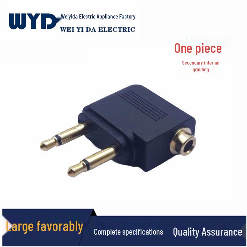 Gold-Plated 3.5mm Audio Adapter: One Female To Two Male Plugs