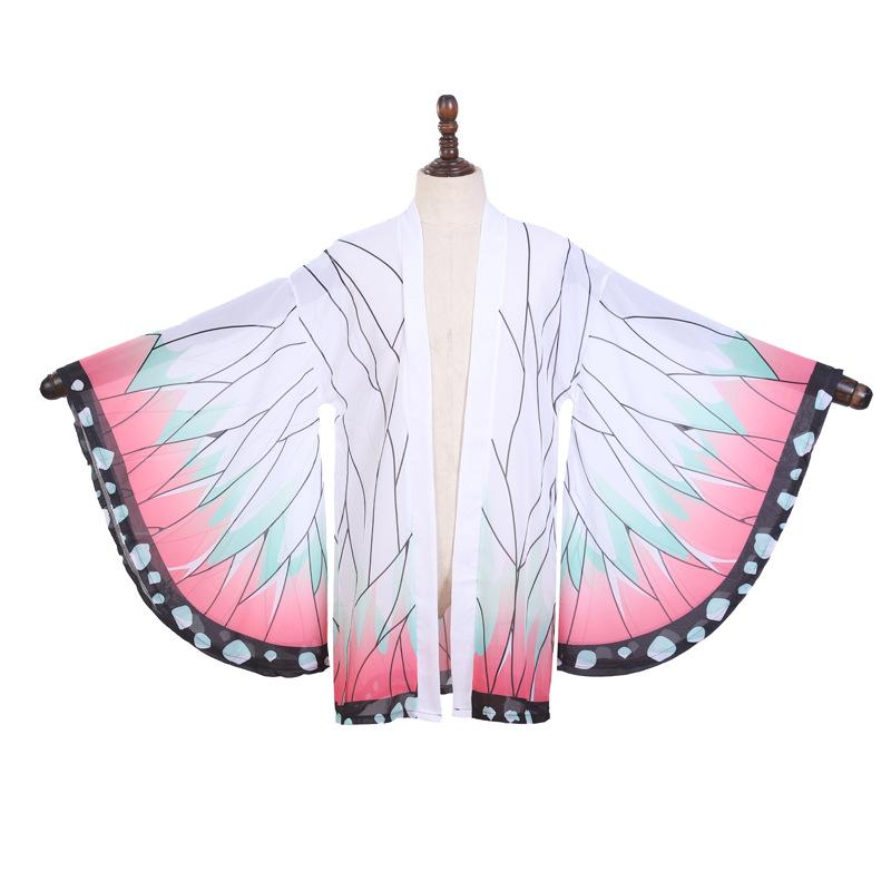 Anime Kochou Shinobu Cosplay Costume for Women Halloween Outfits Japanese Style Kimonos Summer Swimming Cardigan