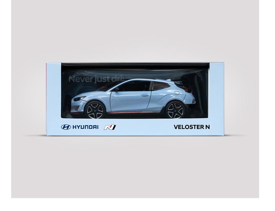 HYUNDAI КОЛЛЕКЦИЯ Оригинальный VELOSTER N 1:38 литых автомобилей VELOSTER N 1:38 diecast