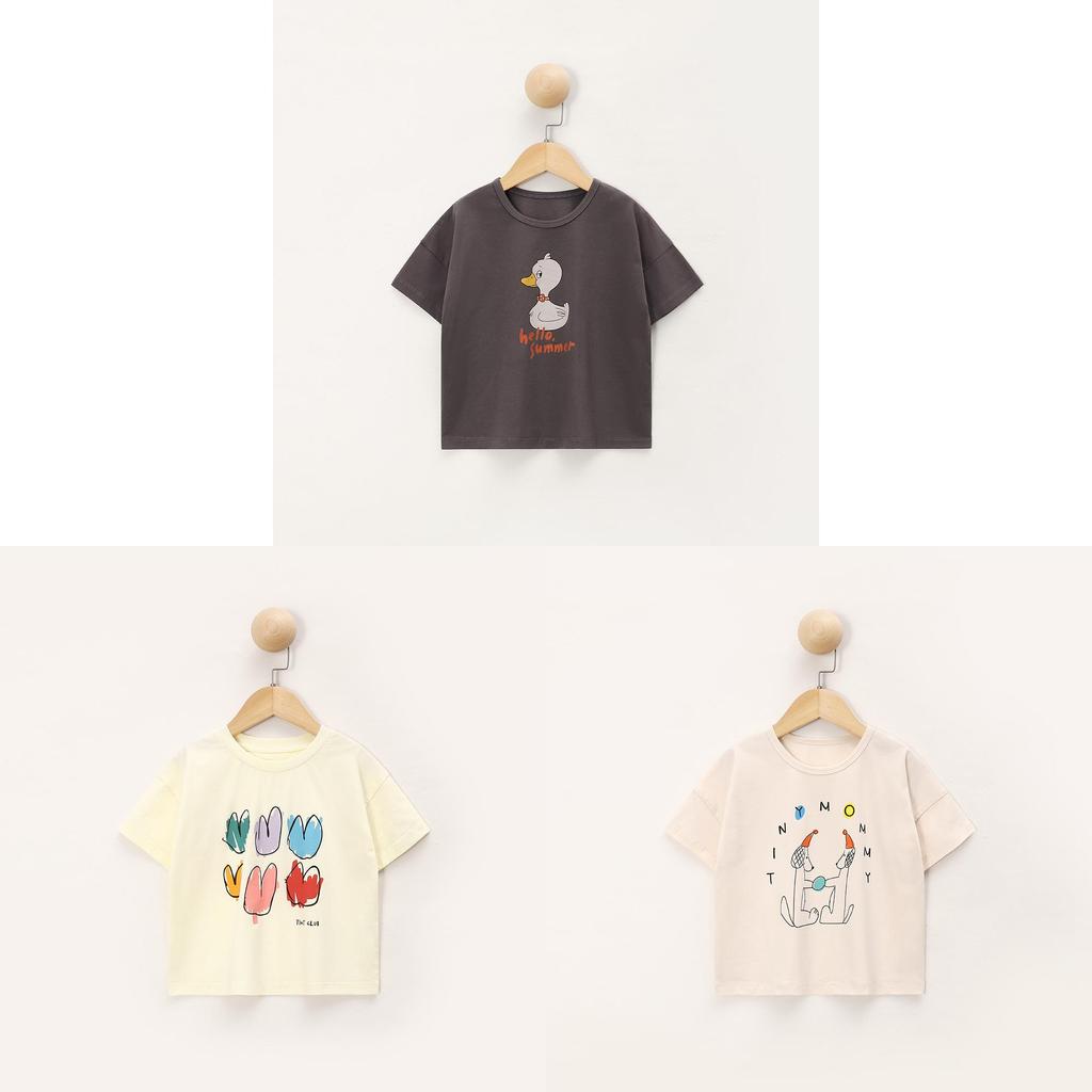 Baby Short Sleeve T Shirt With Cartoon Prints For Toddler Summer Play