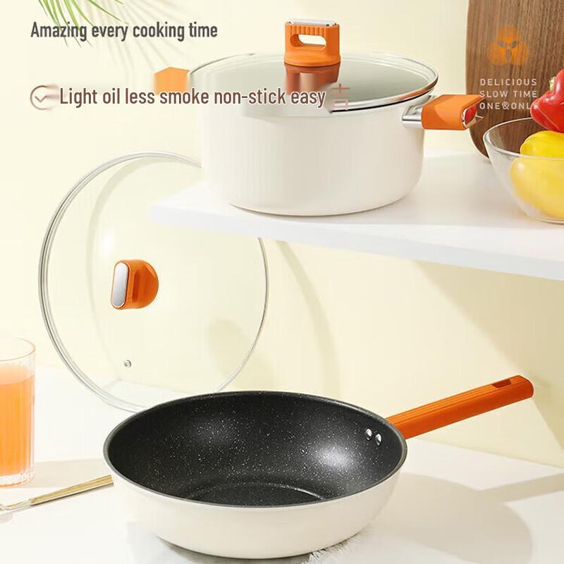 DESLON 2-teiliges Antihaft-Gusseisen-Kochgeschirr-Set