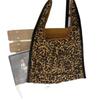 Leopard Print Lazy Wind Canvas Bag Women'S Large-Capacity Commuting Shoulder Handbag Casual Versatile Tote Bag