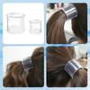 Damen Haarnadel Anti-Rutsch Kammzähne Hoher Pferdeschwanz Haarspange Schnallen-Design Transparent