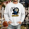 Men's Halloween Printed Long Sleeve T-Shirt Crewneck Casual Sports Top Unisex for Couples