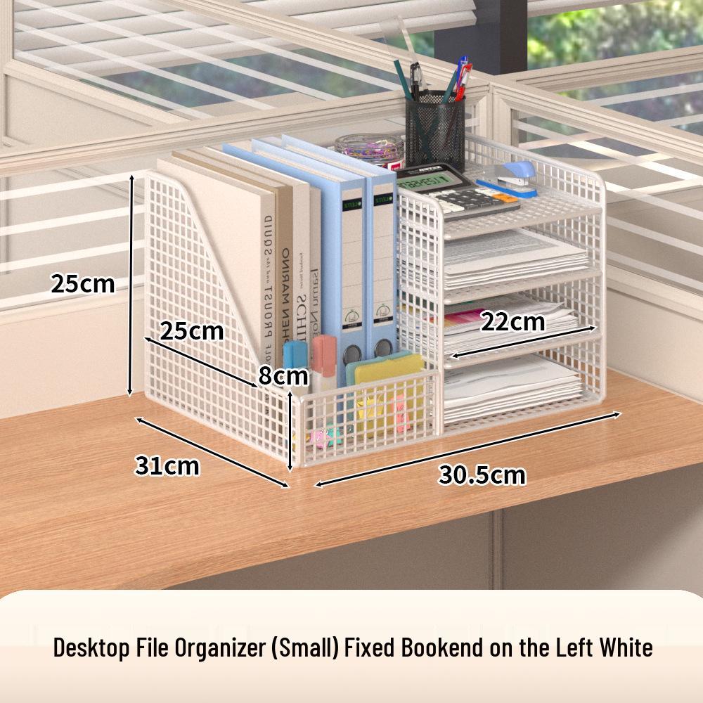 Multi-Layer Desk Organizer for Office Supplies and File Storage