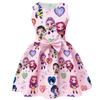 New Style Demon Hunter Girl Print Bowknot Children's Formal Dress