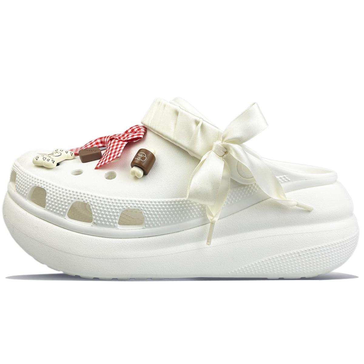 

Crocs Crush Clog EVA Made in Eight Stones Love Puppy Diary PAW Patrol Gentle Sweet and Exquisite Hole Shoes Unisex White 38-39 белый