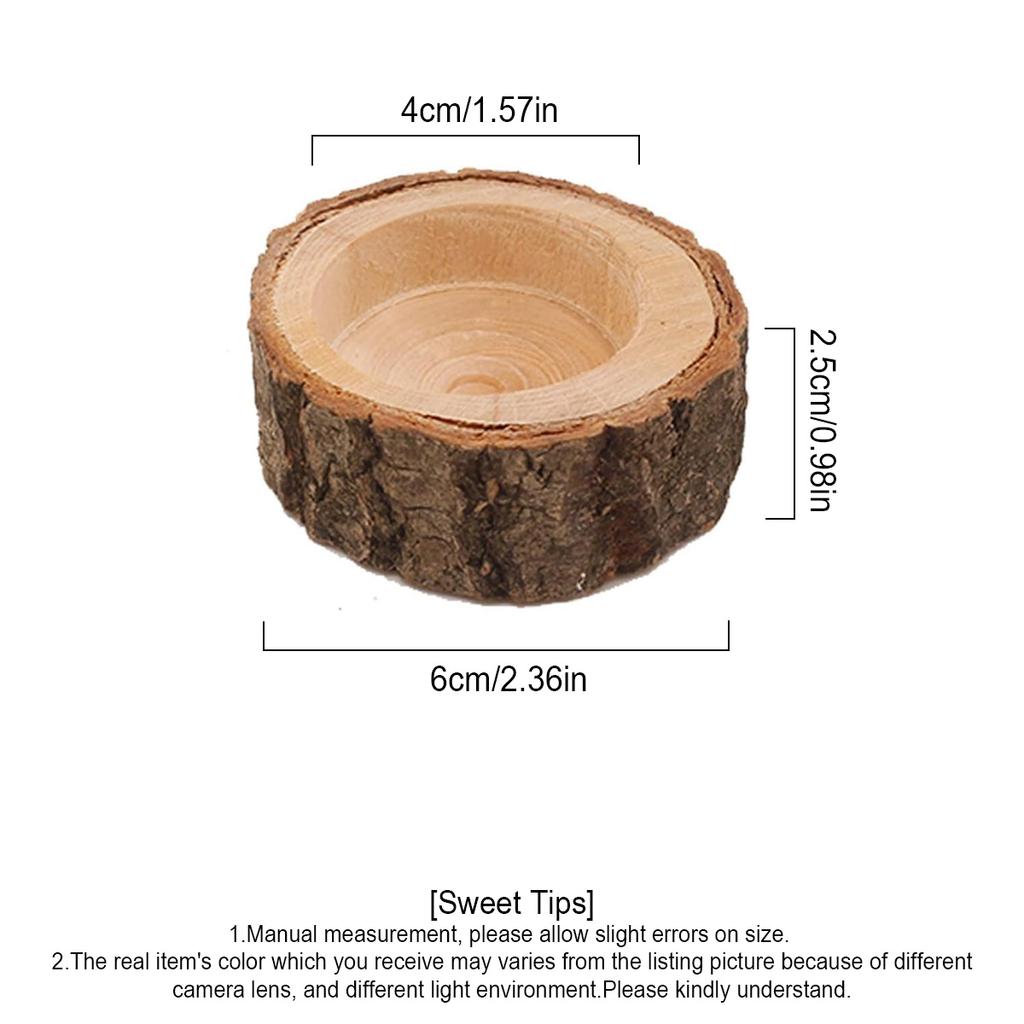 D5 6Pack Tea Light Candle Holders, Christmas Personalized Wooden Votive Tealight Holder for Table, Various Festivals Decoration