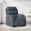 Vidaxl Electric Recliner, Dark Grey, Upholstered In Velvet