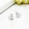 New fashion jewelry, temperament, love zircon stud earrings, women's atmospheric heart-shaped earrings, design sense niche earrings, 2026