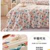 100% Cotton Single Bed Sheet Set Lightweight Breathable Student Dorm Bedding With Pillowcase Stripe