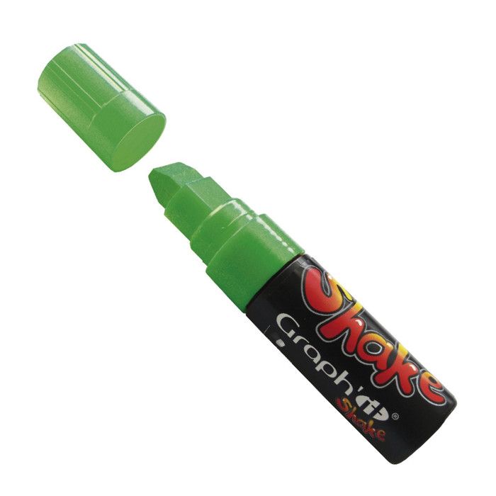 Graph'it shake 16 mm Marqueur peinture Graph'it Shake à base d'eau, - Couleur : Vert citron - Code : 8260 - Pointe : XL 5-16 mm -
