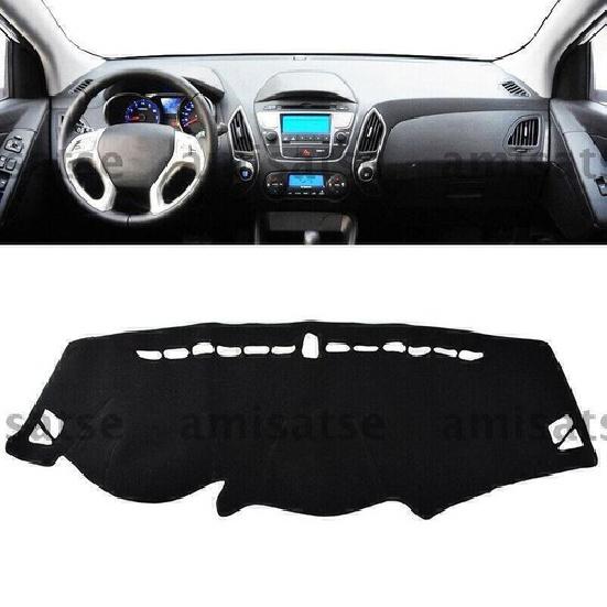 1pc Black Dashmat Dashboard Mat Cover Anti-Sun For Hyundai Tucson ix35 2010-2015
