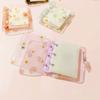 3 Holes Loose-leaf Refill Notebook Cover Mini File Folder Hand Account Diary Ring Binder Inner Pages Diary Book