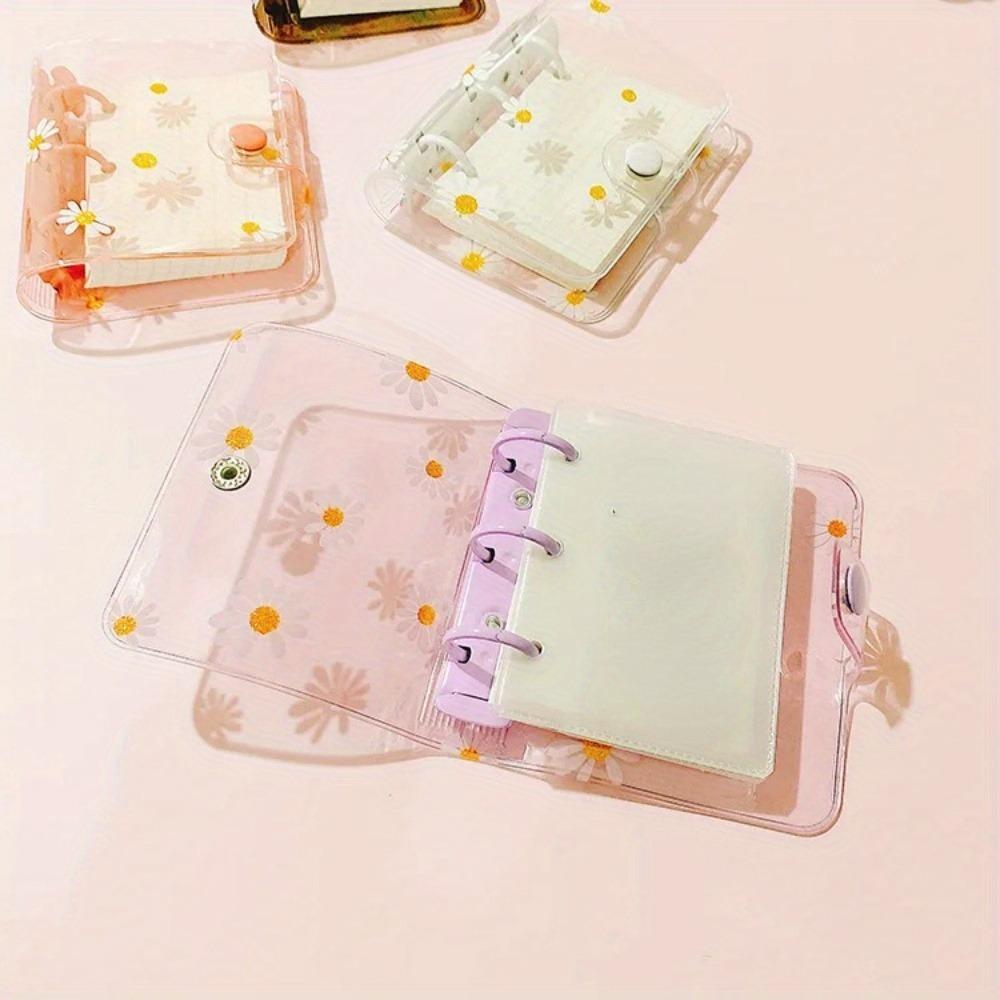 3 Holes Loose-leaf Refill Notebook Cover Mini File Folder Hand Account Diary Ring Binder Inner Pages Diary Book