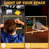 Lumiboard LED Drawing Board, Light Up Acrylic Dry Erase Board 11.8x7.9” with Stand, LED Note Board with Colors, Acrylic Message Writing Board with