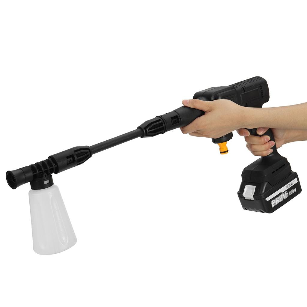 50 Bar 1500W 288VF Electric Gun Washer Foam Gun for 18V Battery Cordless High Pressure Washing Machine Car Charger