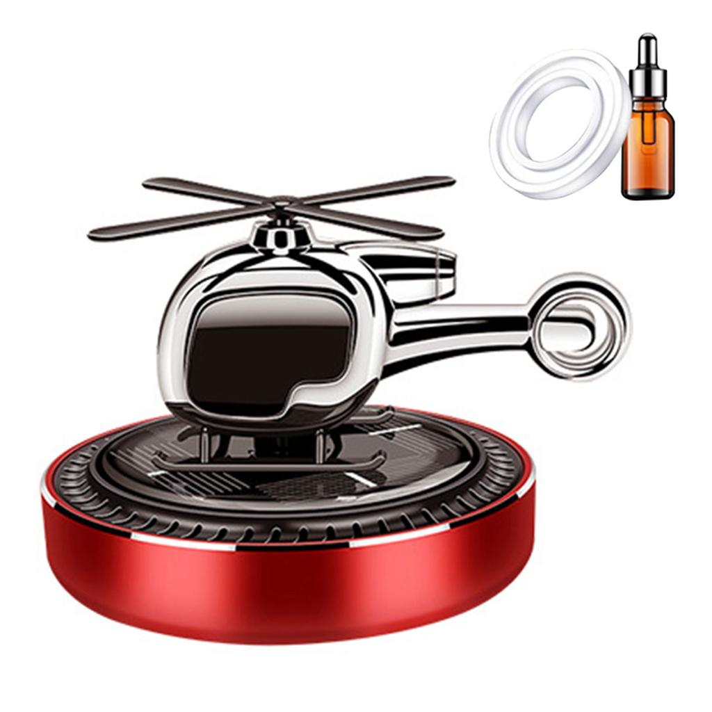 Solar Helicopter Fragrances Diffuser with Long Lasting Flower  Scent Metal Solar Spin Helicopter Car Fragrances Decors