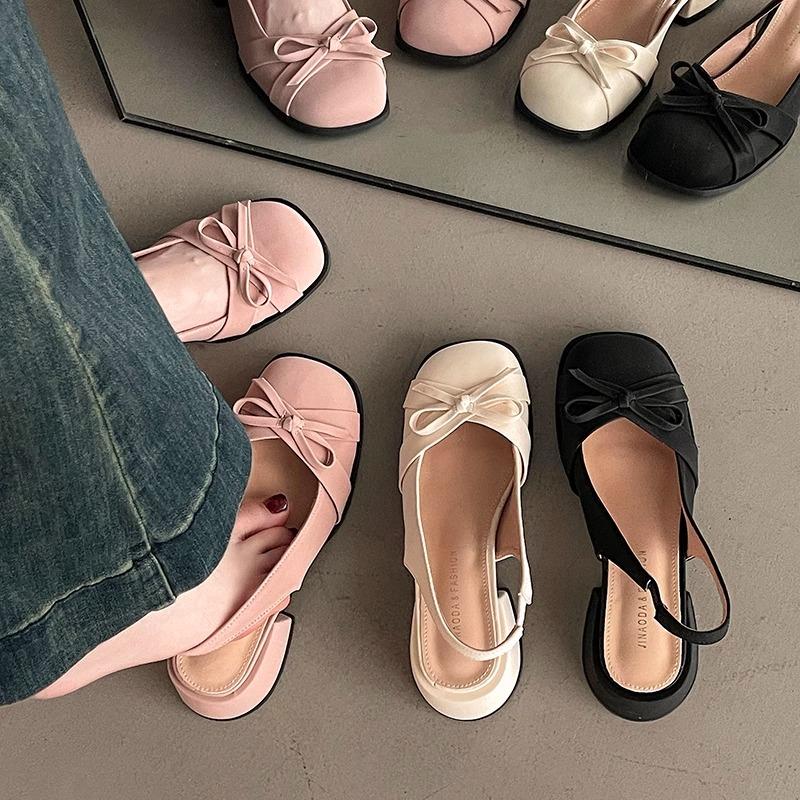 Fashion Women High Heels Sandals Dress Mary Janes Shoes Fashion Chunky Pumps Woman Slippers 2025 Summer Trend Brand Sandalias De Mujer