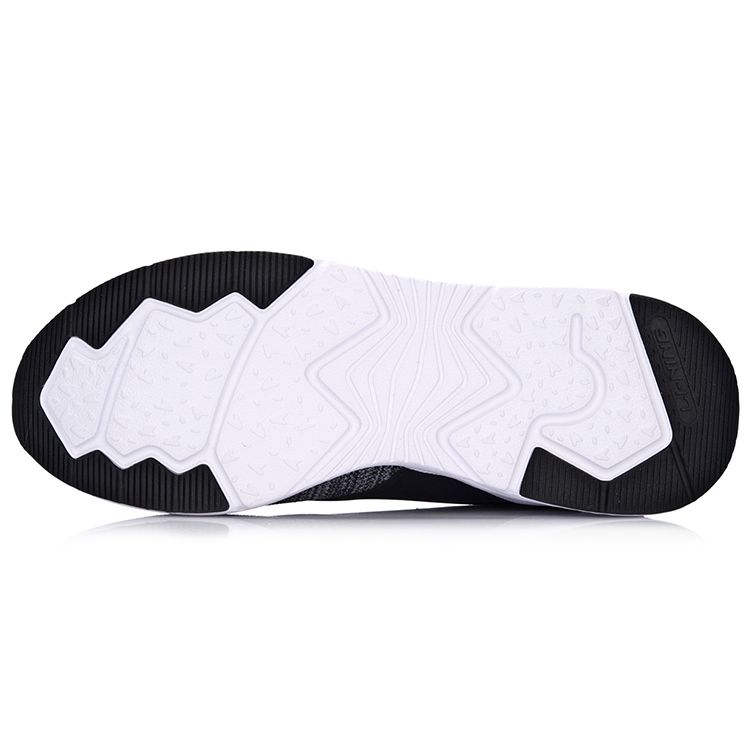 Li Ning Exceed One-Piece Knitted Cloud Cushioning Sports Shoes Men Sneakers Black Gray AGCM033-1