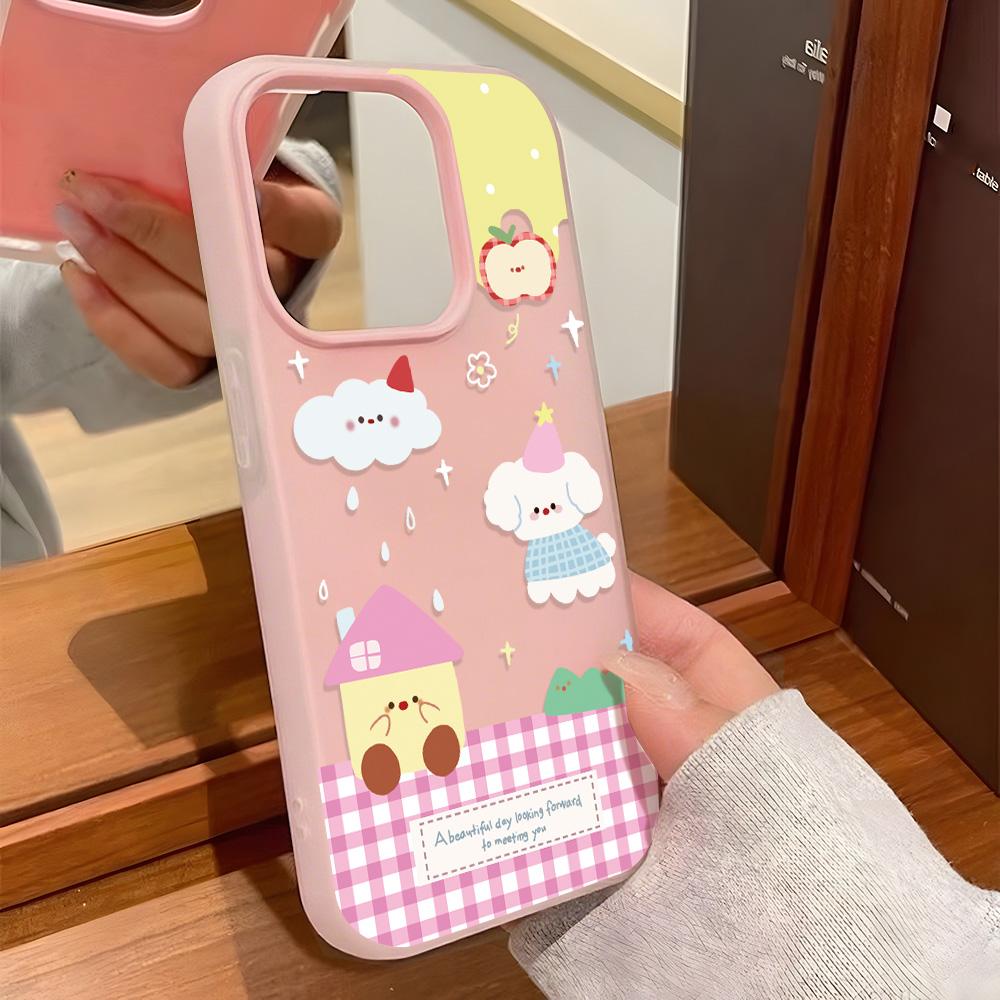 Malt telefondeksel til iPhone 15 11 13 14 for 15 16 Pro Max 12 13 16 Pro Søtt Fasjonabelt Morsomt Lanyard-telefondeksel Siste Toppselgende Anbefalinger