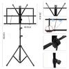 TOPAIM Lightweight Folding Music Stand with Storage Height and Angle Steel Suitable for Live and Recitals Bag, Adjustable, Extendable, Portable,