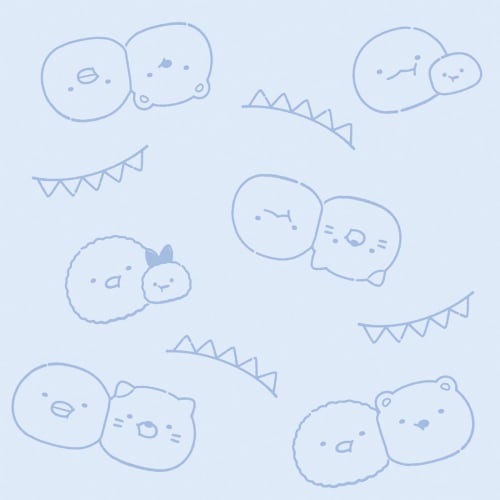 San-X Sumikkogurashi Pocket Pouch Blue CA48503