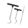 3PCS O Rings Grease Seals Puller Steel Soft Handle Oil Seal Remover Puller Tool for Car SUV Truck