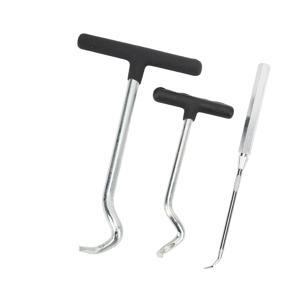 3PCS O Rings Grease Seals Puller Steel Soft Handle Oil Seal Remover Puller Tool for Car SUV Truck